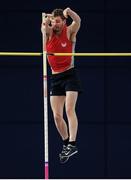 18 February 2017; Alexander Livingstone of City of Lisburn AC, Co Antrim competing in the Men's Pole Vault Event during the Irish Life Health National Senior Indoor Championships at the Sport Ireland National Indoor Arena in Abbotstown, Dublin. Photo by Sam Barnes/Sportsfile