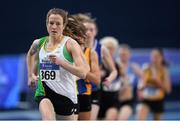 18 February 2017; Fionnuala McCormack, Sli Cualann AC, Wicklow, leads the field on her way to finishing third in the Women's 3000m Final during the Irish Life Health National Senior Indoor Championships at the Sport Ireland National Indoor Arena in Abbotstown, Dublin. Photo by Brendan Moran/Sportsfile