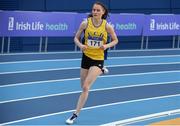 18 February 2017; Ciara Mageean of UCD AC, Co Dublin, on her way to winning the Women's 3000m Final during the Irish Life Health National Senior Indoor Championships at the Sport Ireland National Indoor Arena in Abbotstown, Dublin. Photo by Sam Barnes/Sportsfile