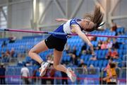 18 February 2017; Sommer Lecky of Finn Valley AC, Co Donegal on her way to winning the Women's High Jump Event during the Irish Life Health National Senior Indoor Championships at the Sport Ireland National Indoor Arena in Abbotstown, Dublin. Photo by Sam Barnes/Sportsfile