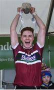 18 February 2017; Conor Meyler captain of St. Mary's University Belfast lifts the Sigerson Cup after the Independent.ie HE GAA Sigerson Cup Final match between University College Dublin and St. Mary's University Belfast at the Connacht GAA Centre in Bekan, Co. Mayo. Photo by Matt Browne/Sportsfile