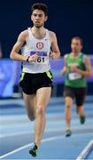 18 February 2017; Kevin Kelly of St Cocas AC, Co Kildare, competing in the Men's 1500m Heats during the Irish Life Health National Senior Indoor Championships at the Sport Ireland National Indoor Arena in Abbotstown, Dublin. Photo by Sam Barnes/Sportsfile