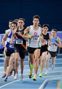 18 February 2017; Paul Robinson of St Cocas AC, Co Kildare, leads the field during the Men's 1500m Heats during the Irish Life Health National Senior Indoor Championships at the Sport Ireland National Indoor Arena in Abbotstown, Dublin. Photo by Sam Barnes/Sportsfile