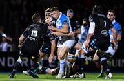 3 November 2017; Jordan Larmour of Leinster is tackled by Ruaridh Jackson of Glasgow Warriors during the Guinness PRO14 Round 8 match between Glasgow Warriors and Leinster at Scotstoun in Glasgow, Scotland. Photo by Ramsey Cardy/Sportsfile