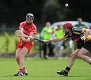 23 July 2011; Gemma O'Connor, Cork, in action against Aisling Dunphy, Kilkenny. All-Ireland Senior Camogie Championship in association with RTÉ Sport, Kilkenny v Cork, Jenkinstown, Co. Kilkenny. Picture credit: Matt Browne / SPORTSFILE