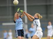 23 July 2011; Mary Nevin, Dublin, in action against Maria Moolick, Kildare. TG4 Ladies Football All-Ireland Senior Championship Qualifier Round 1, Dublin v Kildare, Pearse Park, Longford. Photo by Sportsfile
