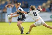 23 July 2011; Elaine Kelly, Dublin, in action against Brianne Leahy, Kildare. TG4 Ladies Football All-Ireland Senior Championship Qualifier Round 1, Dublin v Kildare, Pearse Park, Longford. Photo by Sportsfile