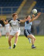23 July 2011; Denise Masterson, Dublin, in action against Joanna Timmins, Kildare. TG4 Ladies Football All-Ireland Senior Championship Qualifier Round 1, Dublin v Kildare, Pearse Park, Longford. Photo by Sportsfile