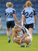 23 July 2011; A dejected Donna Berry, Kildare, at the end of the game. TG4 Ladies Football All-Ireland Senior Championship Qualifier Round 1, Dublin v Kildare, Pearse Park, Longford. Photo by Sportsfile