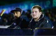 18 February 2017; Kieran Marmion, right, and Bundee Aki of Connacht before the Guinness PRO12 Round 15 match between Connacht and Newport Gwent Dragons at the Sportsground in Galway. Photo by Diarmuid Greene/Sportsfile