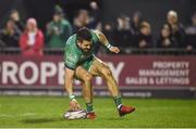 18 February 2017; Tiernan O'Halloran of Connacht scores his side's first try during the Guinness PRO12 Round 15 match between Connacht and Newport Gwent Dragons at the Sportsground in Galway. Photo by Diarmuid Greene/Sportsfile