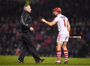 18 February 2017; Cork goalkeeper Anthony Nash with selector Diarmuid O'Sullivan during the Allianz Hurling League Division 1A Round 2 match between Cork and Dublin at Páirc Uí Rinn in Cork. Photo by Stephen McCarthy/Sportsfile