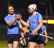 18 February 2017; Dublin players Ryan O’Dwyer, left, and Liam Rushe following the Allianz Hurling League Division 1A Round 2 match between Cork and Dublin at Páirc Uí Rinn in Cork. Photo by Stephen McCarthy/Sportsfile