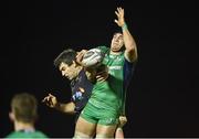 18 February 2017; Ultan Dillane of Connacht wins possession in a lineout ahead of Nick Crosswell of Newport Gwent Dragons during the Guinness PRO12 Round 15 match between Connacht and Newport Gwent Dragons at the Sportsground in Galway. Photo by Diarmuid Greene/Sportsfile
