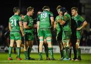 18 February 2017; Connacht players in conversation during the Guinness PRO12 Round 15 match between Connacht and Newport Gwent Dragons at the Sportsground in Galway. Photo by Diarmuid Greene/Sportsfile