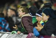 18 February 2017; Connacht supporters encourage their team during the Guinness PRO12 Round 15 match between Connacht and Newport Gwent Dragons at the Sportsground in Galway. Photo by Diarmuid Greene/Sportsfile