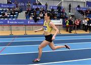 18 February 2017; Phil Healy, Bandon AC, Cork, competing in her heat of the Women's 400m during the Irish Life Health National Senior Indoor Championships at the Sport Ireland National Indoor Arena in Abbotstown, Dublin. Photo by Brendan Moran/Sportsfile