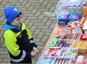 19 February 2017; A young supporter visits the shop prior to the Allianz Hurling League Division 1A Round 2 match between Waterford and Tipperary at Walsh Park in Waterford. Photo by Stephen McCarthy/Sportsfile