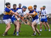 19 February 2017; Austin Gleeson of Waterford in action against Tipperary players, from left, Dan McCormack, Kieran Bergin and Donagh Maher during the Allianz Hurling League Division 1A Round 2 match between Waterford and Tipperary at Walsh Park in Waterford. Photo by Stephen McCarthy/Sportsfile