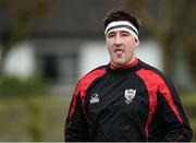 19 February 2017; Enniscorthy RFC player and head coach Joseph Bulmer prior to the Bank of Ireland Provincial Towns cup second round match between Dundalk RFC and Enniscorthy RFC at Dundalk RFC grounds in Co. Louth. Photo by Seb Daly/Sportsfile