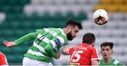 19 February 2017; David Webster of Shamrock Rovers in action against Eamonn Seydak of Cliftonville during a Pre-Season friendly match between Shamrock Rovers and Cliftonville at Tallaght Stadium in Dublin. Photo by Matt Browne/Sportsfile