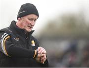 19 February 2017; Kilkenny manager Brian Cody looks at his watch during the Allianz Hurling League Division 1A Round 2 match between Clare and Kilkenny at Cusack Park in Ennis. Photo by Diarmuid Greene/Sportsfile