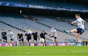 19 February 2017; Jack Reynolds of St Colmcille's scoring a penalty for his side during the AIB GAA Football All-Ireland Intermediate club championship final match between St. Colmcille's and St. Patrick's Westport at Croke Park in Dublin. Photo by Eóin Noonan/Sportsfile