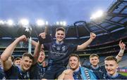 19 February 2017; Colm Moran of St. Patrick's Westport is held aloft by his team-mates as they celebrate after the AIB GAA Football All-Ireland Intermediate club championship final match between St. Colmcille's and St. Patrick's Westport at Croke Park in Dublin. Photo by Piaras Ó Mídheach/Sportsfile