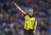 19 February 2017; Referee Niall Cullen during the AIB GAA Football All-Ireland Intermediate club championship final match between St. Colmcille's and St. Patrick's Westport at Croke Park in Dublin. Photo by Piaras Ó Mídheach/Sportsfile