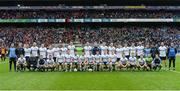 19 February 2017; The St. Colmcille's squad before the AIB GAA Football All-Ireland Intermediate club championship final match between St. Colmcille's and St. Patrick's Westport at Croke Park in Dublin. Photo by Piaras Ó Mídheach/Sportsfile