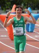 24 July 2011; Ireland's Thomas Barr after finishing in sixth place in the Men's 400m Hurdles Final, in a time of 51.02. European Junior Athletics Championships, Kadriorg Stadium, Talinn, Estonia. Picture credit: Mark Shearman / SPORTSFILE