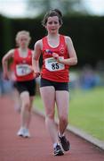 23 July 2011; Sarah Timoney, Tir Chonaill A.C., Co. Donegal, in action in the U-15 Girl's 2000m Walk during the Woodie's DIY Juvenile Track and Field Championships of Ireland, Tullamore Harriers, Tullamore, Co. Offaly. Picture credit: Barry Cregg / SPORTSFILE
