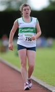 23 July 2011; Catriona Nugent, Carraig-Na-Phfear A.C., Co. Cork, in action in the U-15 Girl's 2000m Walk during the Woodie's DIY Juvenile Track and Field Championships of Ireland, Tullamore Harriers, Tullamore, Co. Offaly. Picture credit: Barry Cregg / SPORTSFILE