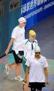 25 July 2011; Ireland's Gráinne Murphy, from New Ross, Co. Wexford, makes her way out for Heat 2 of the Women's 1500m Freestyle. Murphy won her heat in a time of 16:14.81 finishing in 10th place overall. 2011 FINA World Long Course Championships, Indoor Stadium, Oriental Sports Center, Shanghai, China. Picture credit: Brian Lawless / SPORTSFILE