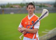 25 July 2011; Armagh's Kieran McKernan ahead of the Bord Gáis Energy Ulster GAA Hurling U-21 Final which is taking place at Casement Park at 7.30pm Wednesday. Antrim are going for their third Ulster U-21 title in a row, while Armagh are seeking their first ever title. This is only the second time that Armagh have reached the U-21 Ulster Final having also reached last year’s final. Casement Park, Belfast, Co. Antrim. Picture credit: Oliver McVeigh / SPORTSFILE