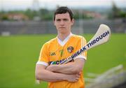 25 July 2011; Antrim's Conor McCann ahead of the Bord Gáis Energy Ulster GAA Hurling U-21 Final which is taking place at Casement Park at 7.30pm Wednesday. Antrim are going for their third Ulster U-21 title in a row, while Armagh are seeking their first ever title. This is only the second time that Armagh have reached the U-21 Ulster Final having also reached last year’s final. Casement Park, Belfast, Co. Antrim. Picture credit: Oliver McVeigh / SPORTSFILE