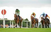 25 July 2011; Carlingford Lough, with Mark Walsh up, left, on their way to winning the salthillhotel.com Handicap Hurdle. Galway Racing Festival 2011, Ballybrit, Galway. Picture credit: Diarmuid Greene / SPORTSFILE