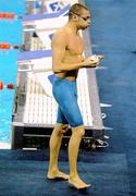 26 July 2011; Ireland's Barry Murphy, Drumcondra, Dublin, after Heat 5 of the Men's 50m Breaststroke. Murphy finished his heat in a time of 28.13 seconds, which placed him in 18th position overall, narrowly missing out on a Semi-Final place. 2011 FINA World Long Course Championships, Indoor Stadium, Oriental Sports Center, Shanghai, China. Picture credit: Brian Lawless / SPORTSFILE