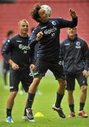 26 July 2011; Thomas Delaney, FC Copenhagen, in action during squad training ahead of their UEFA Champions League Third Qualifying Round, 1st Leg, match against Shamrock Rovers on Wednesday. FC Copenhagen Squad Training and Press Conference, Parken Stadium, Copenhagen, Denmark. Picture credit: David Maher / SPORTSFILE