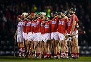 18 February 2017; The Cork team stand for the National Anthem before the Allianz Hurling League Division 1A Round 2 match between Cork and Dublin at Páirc Uí Rinn in Cork. Photo by Stephen McCarthy/Sportsfile