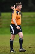 19 February 2017; Referee Brian Montayne during the Bank of Ireland Provincial Towns cup second round match between Dundalk RFC and Enniscorthy RFC at Dundalk RFC grounds in Co. Louth. Photo by Seb Daly/Sportsfile