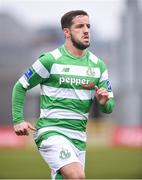 19 February 2017; Darren Meenan of Shamrock Rovers during a Pre-Season friendly match between Shamrock Rovers and Cliftonville at Tallaght Stadium in Dublin. Photo by Matt Browne/Sportsfile