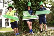 20 February 2017; Leinster Rugby players, from left, Luke McGrath, Josh van der Flier, and Nick McCarthy were on hand in UCD today to help launch the Aware Harbour2Harbour Walk which takes place on St Patrick’s Day, Thursday, March 17th. This is the 12th year of the annual walk in aid of Aware, one of Leinster Rugby’s charity partners, and helps to raise close to €40,000 annually to help fund Aware’s nationwide support, education and information services. The Harbour2Harbour Walk takes participants along the spectacularly scenic Dublin Bay and more than 2,000 people are expected to take part. Walkers can choose to walk the 26km/16.2mile route starting in Howth Harbour and walking to Dún Laoghaire Harbour or starting at Dun Laoghaire Harbour and walking to Howth. The walks kick off @ 10.30am on the day.  Registration is now open at www.aware.ie/events  Photo by Cody Glenn/Sportsfile