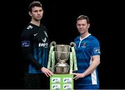 20 February 2017; Colm Cross of Athlone Town FC and Shane O'Connor of Waterford FC in attendance at the SSE Airtricity League Launch 2017 at the Aviva Stadium in Lansdowne Road in Dublin. Photo by Seb Daly/Sportsfile