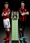 20 February 2017; Adam O'Connor of Shelbourne FC and Paul Skinner of Longford Town in attendance at the SSE Airtricity League Launch 2017 at the Aviva Stadium in Lansdowne Road in Dublin. Photo by Seb Daly/Sportsfile