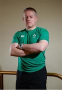 20 February 2017; Ireland scrum coach Conor Twomey poses for a portrait after an Ireland U20 Rugby Squad press conference at the Sandymount Hotel in Sandymount, Dublin. Photo by Seb Daly/Sportsfile