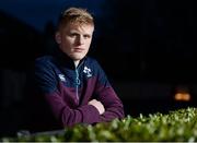 20 February 2017; Tommy O'Brien of Ireland poses for a portrait after an Ireland U20 Rugby Squad Press Conference at the Sandymount Hotel in Dublin. Photo by Seb Daly/Sportsfile