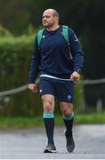 21 February 2017; Rory Best of Ireland arrives prior to squad training at Carton House in Maynooth, Co Kildare. Photo by Seb Daly/Sportsfile
