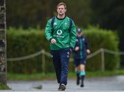 21 February 2017; Kieran Marmion of Ireland arrives prior to squad training at Carton House in Maynooth, Co Kildare. Photo by Seb Daly/Sportsfile