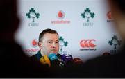 21 February 2017; Ireland kicking coach Richie Murphy speaking during press conference at Carton House in Maynooth, Co Kildare. Photo by Seb Daly/Sportsfile